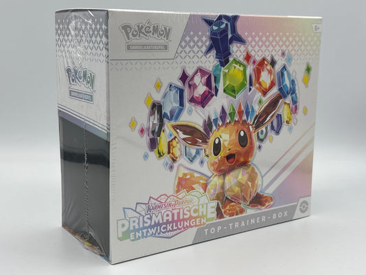Pokémon Prismatische Entwicklungen Top-Trainer-Box deutsch