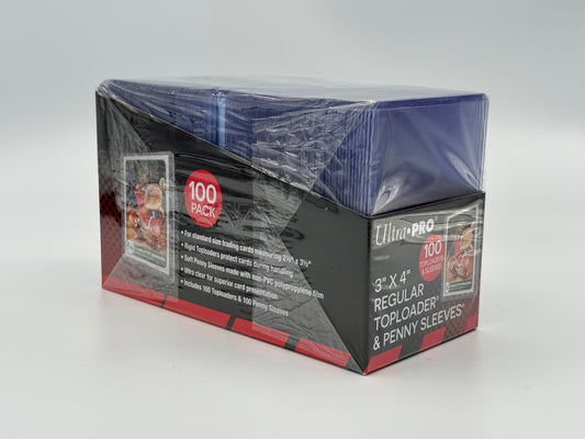 Ultra PRO 3" x 4" 100 Toploader+Sleeves